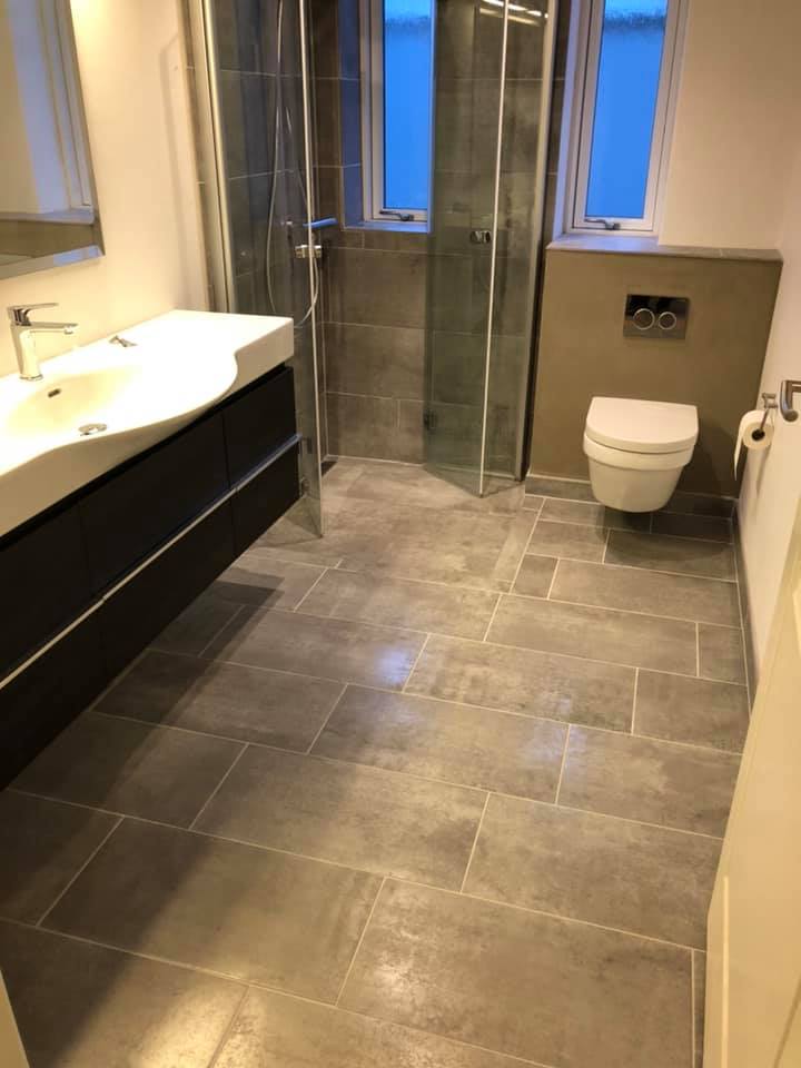 Detalje fra badeværelsesrenovering